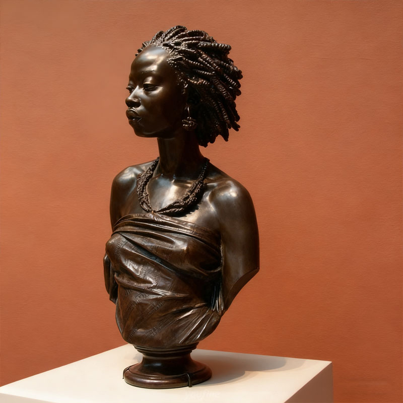 청동 효과 유리 섬유 인간 조각 흉상